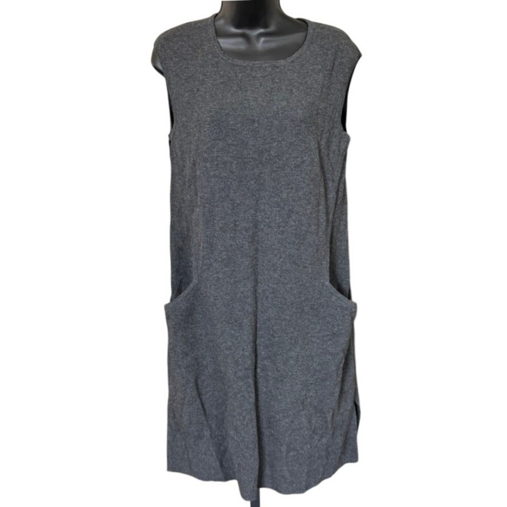 Lafayette 148 100% Wool Dress Sz S Gray Scandi Quiet Luxury Minimalist